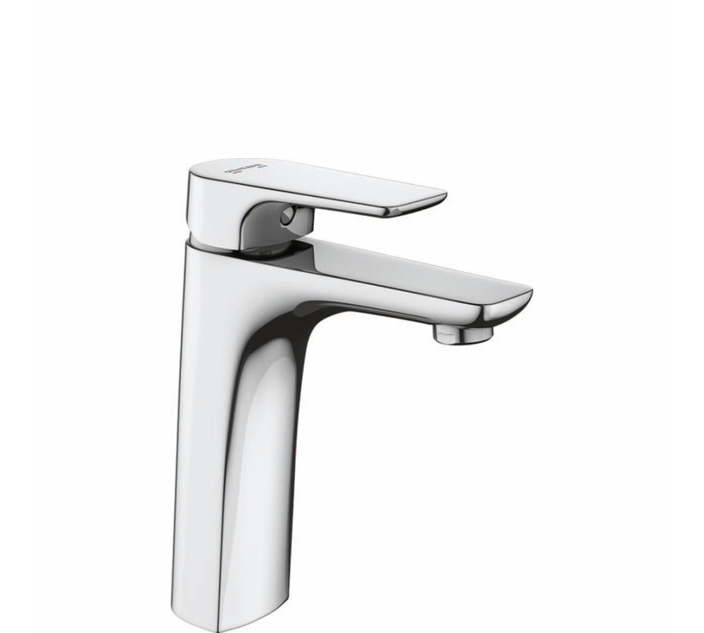 GENEBRE 63137 26 45 66 KENJO Grifo Monomando Lavabo Cascada Cromo — Bañoidea