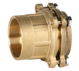 Racor recto hembra con bridas
