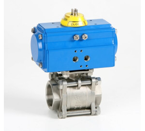 Válvula esfera 3 piezas Socket Weld ANSI B 16.11 / Actuador GNP