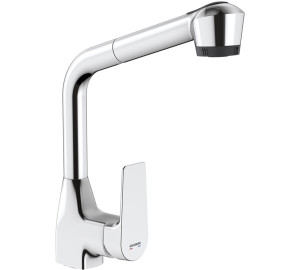 Grifo de cocina monomando ducha extraíble KORAL Cromado