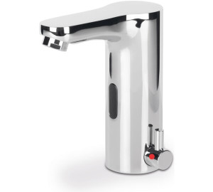 Grifo de lavabo mezclador con sensor y batería