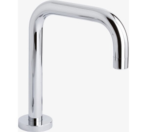 Caño encimera recto tubo Cromado