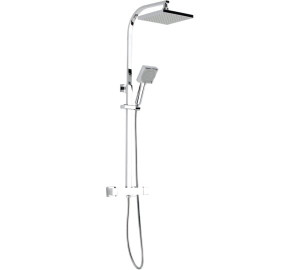 Columna termostática extensible con kit Cromado Kenjo