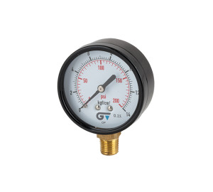 Manómetro Ø 63 mm, salida inferior, rosca NPT 1/4"