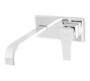 Monomando de lavabo empotrado caño 22 cm