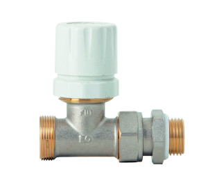 Valvula termostatizable recta para tubo de cobre, PEX y Multicapa con GE-System